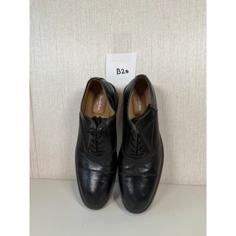 Goodfellow & Co Men's Joseph Black Leather Oxford Cap‎ Toe Dress Shoes Size 8.5